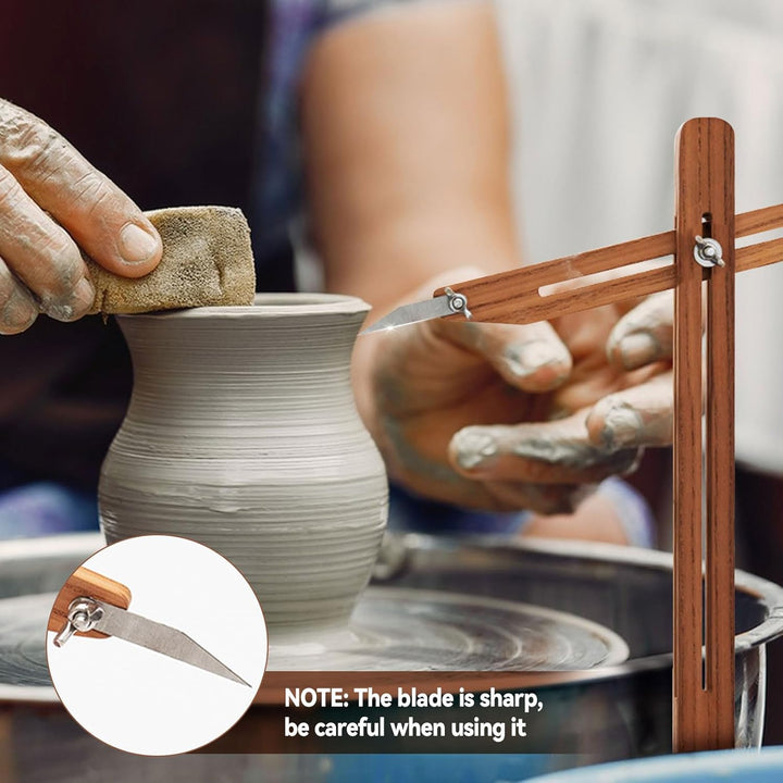 Töpferwaren-Wurflehre, höhenverstellbar, Töpferei-Wurfstab-Positionierer, Keramik-Ton-Werkzeug für w