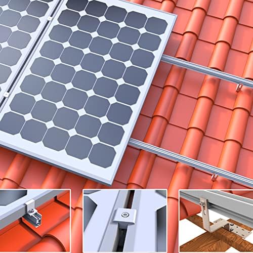 Photovoltaik Solar Halterung Ziegeldach Befestigungssystem 3 Module, Solarmodul Halterung Ziegeldach