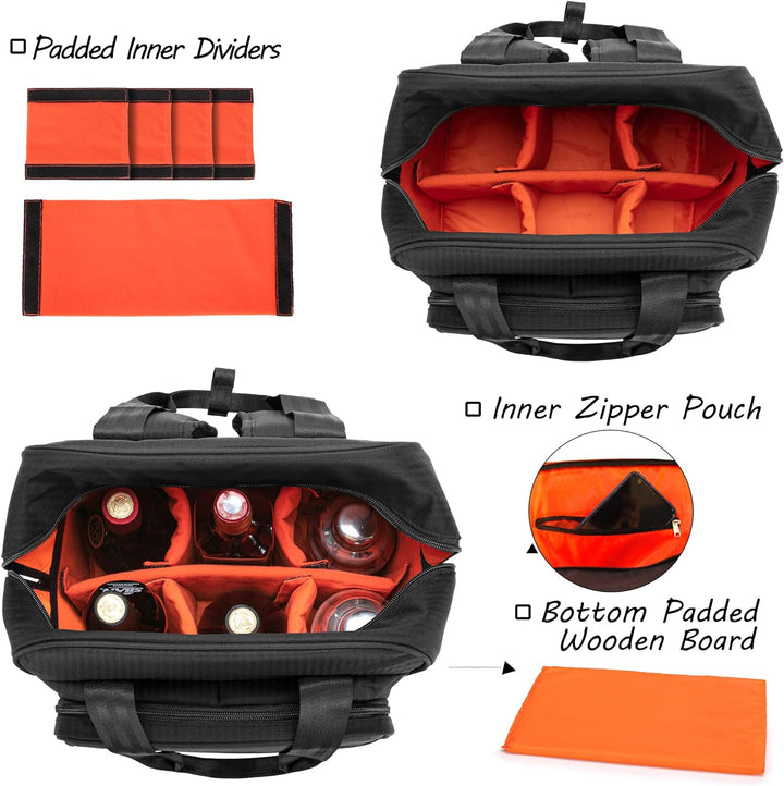 CURMIO Cocktail Shaker Set Tasche, Aufbewahrungstasche für Bartender Sets, Tragetasche für Barkeeper