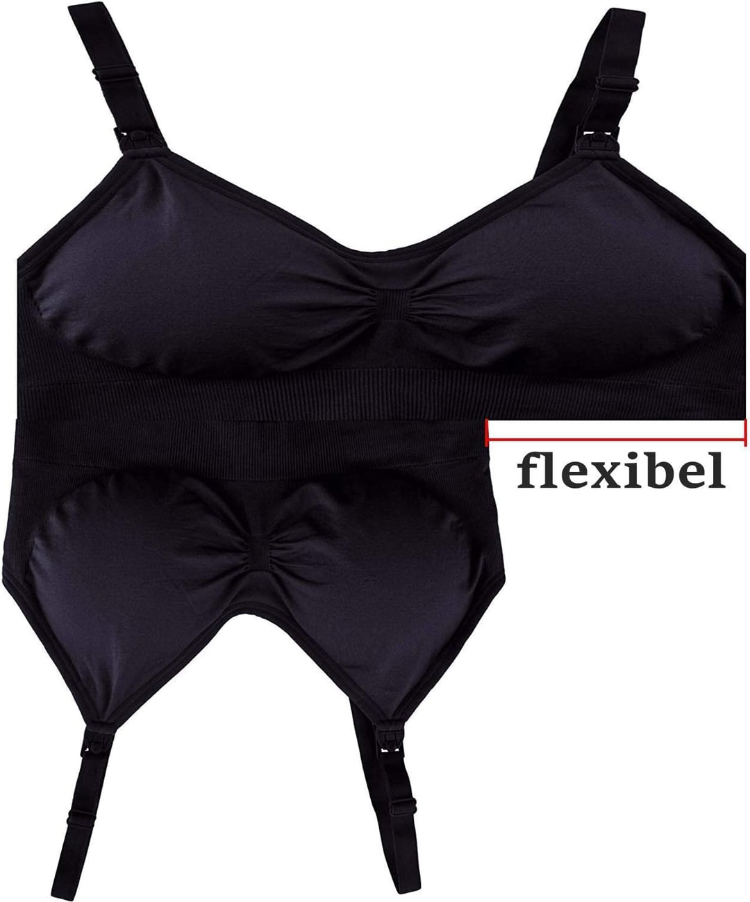 Srizgo Still BH Damen 2er / 5er Pack Schwangerschaft Still-BHS zusätzlichen BH-Verlängerungen Ohne B