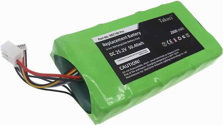 AUVTKALL Ersatzakku für Eureka NEC180 ProBP25220F 25,2 V 2000 mAh