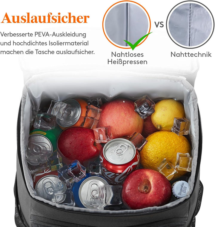 Lifewit 30L Kühlrucksack Auslaufsichere Kühltasche Rucksack wasserdichte Picknickrucksack Isolierte