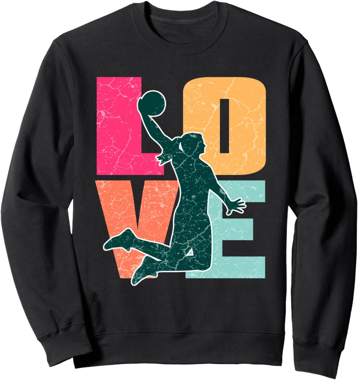 Schul-Basketballspieler spielen wie ein Mädchen Basketball Sweatshirt