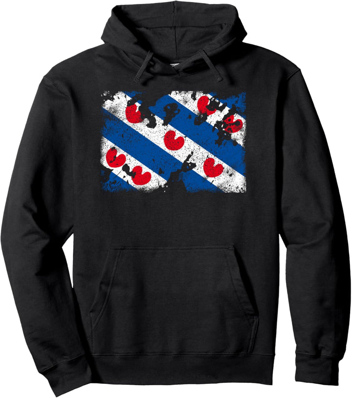 Friesland Flagge Vintage - Ostsee Pullover Hoodie