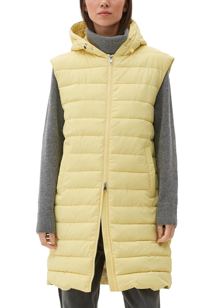 s.Oliver Damen Outdoor Weste 44 hellgelb, 44 hellgelb