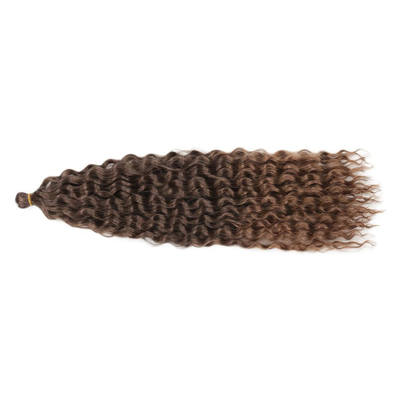Deep Twist Crochet Hair Wasserwelle Twist Haarbündel Synthetische lockige Flechtfrisur Haarverlänger