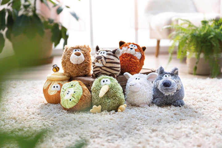 NICI Kuscheltier Wolf mit Wendefunktion 15cm 2 in 1 - grau - Weiches NICI-Plüschtier – Ideal zum Kus
