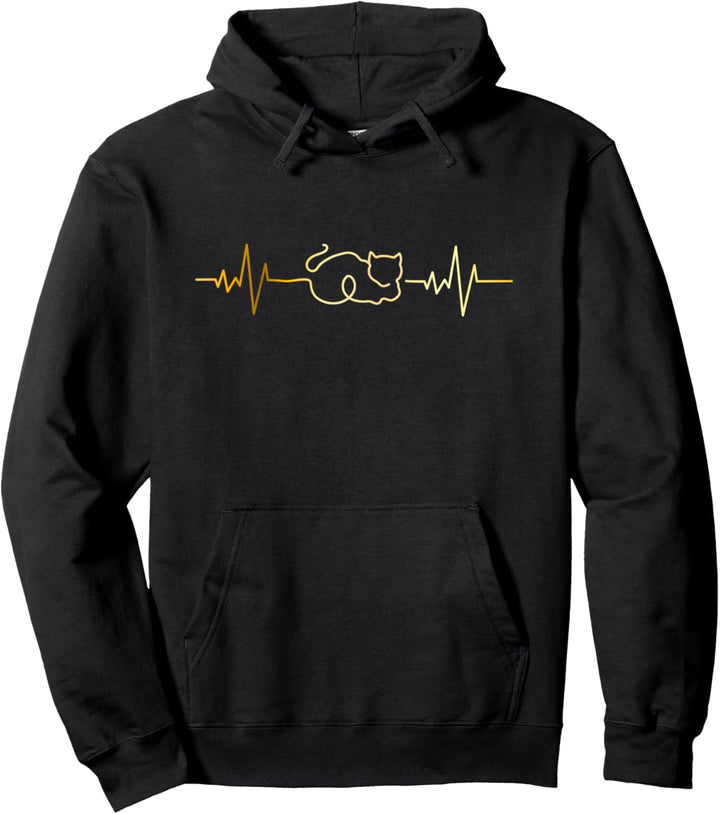 Katzenherzschlag Pullover Hoodie