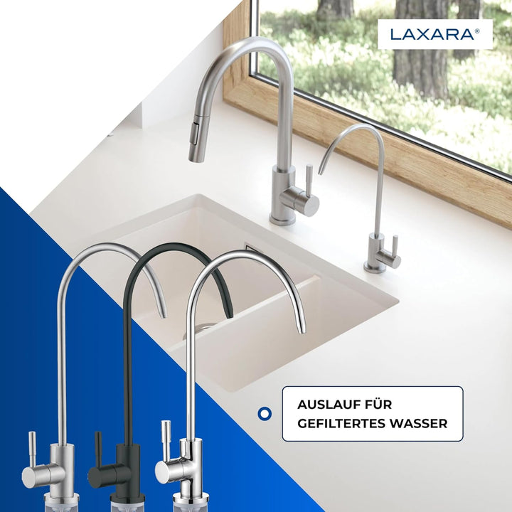 Kaltwasserhahn & Wasserhahn für Wasserfilter & Umkehrosmose aus Edelstahl | Osmose Armatur | Osmose