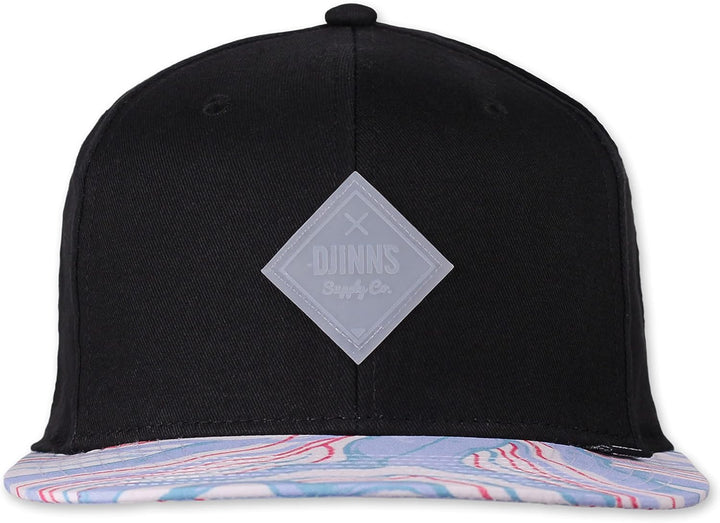 Djinns - Arty Waves - Snapback Cap Baseballcap Hat Kappe Mütze Caps Einheitsgrösse white/black, Einh