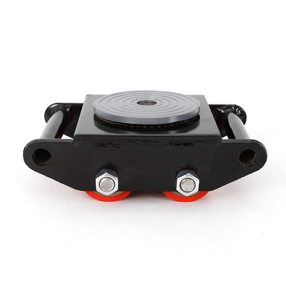 LENJKYYO 6Ton Transportfahrwerk 360° Schwerlastrollen Panzerrollen Fahrwerk Rollen Roller Starr Schw