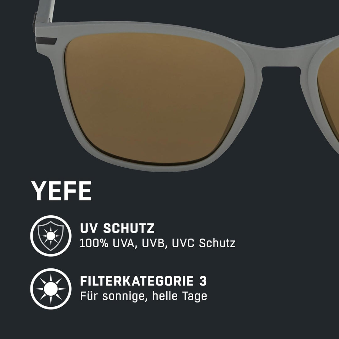 ALPINA YEFE - Verspiegelte und Bruchsichere Sonnenbrille Mit 100% UV-Schutz Für Erwachsene Einheitsg