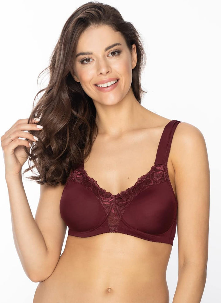 VIANIA! Soft-BH 184460 Helga ohne Bügel Komfortträger vorgeformte Cups Farben Cream I Blau I Rot I G
