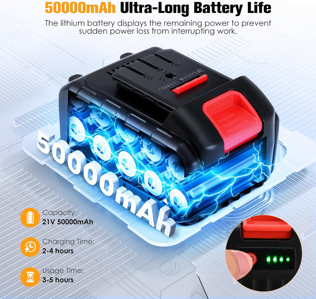 Tanniws Nähmaschine mit Akku Handnähmaschine 50000mAh 21V Elektrisch Sacknähmaschine Tragbares Beute