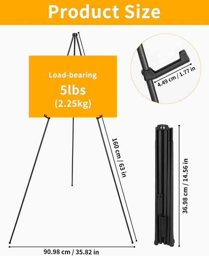 Künstler Staffelei Stand,160cm Verstellbares Stativ Tisch Kunst Leinwand Malerei Display,Tragbar fal