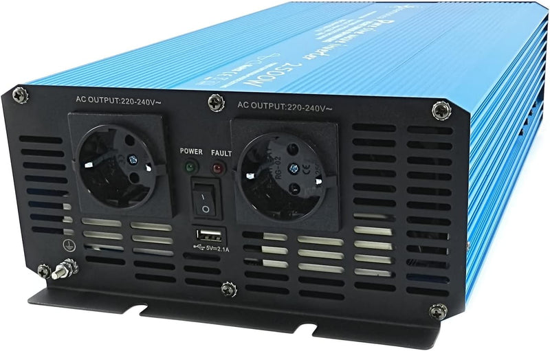 Spannungswandler 2500 Watt Reiner Sinus Wechselrichter TS2500 24-230V