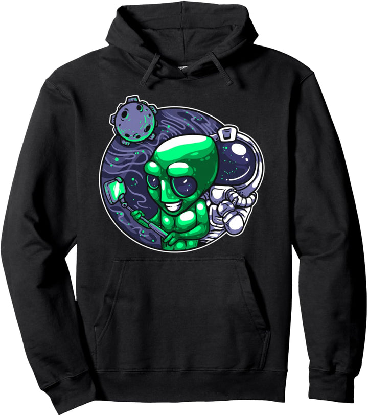 Alien Selfie Snap Für Astronomer Teacher Space Fan Pullover Hoodie