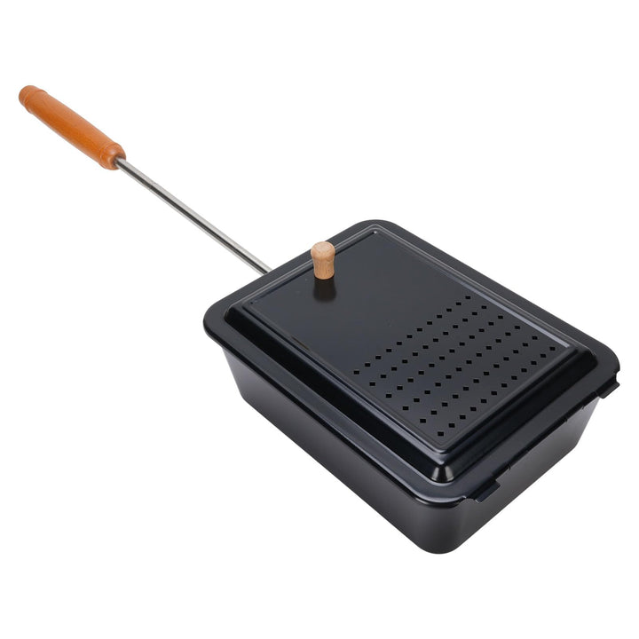 Popcorn -Grillschale mit Holzgriff, Manuelles Popcorn -Pfanne Handzubereiten Snacks Hersteller, Soga