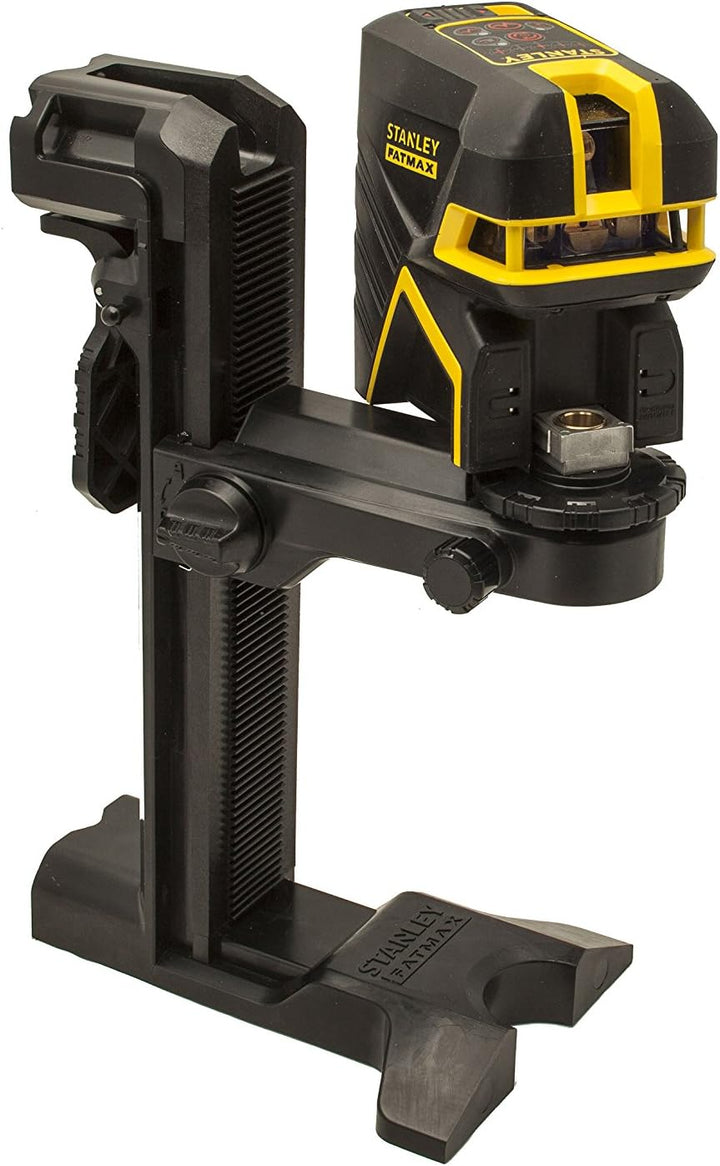 Stanley FMHT1-77435 FatMax Universal-Wandhalterung - 5/8 Zoll Gewinde, 20 cm höhenverstellbar, Schwa