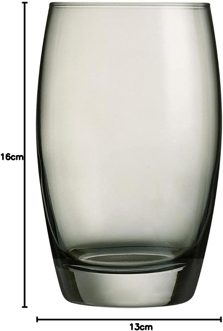 Arcoroc ARC J8491 Salto Color Studio Grey Longdrinkglas, 350ml, Glas, grau, 6 Stück Longdrink 350ml