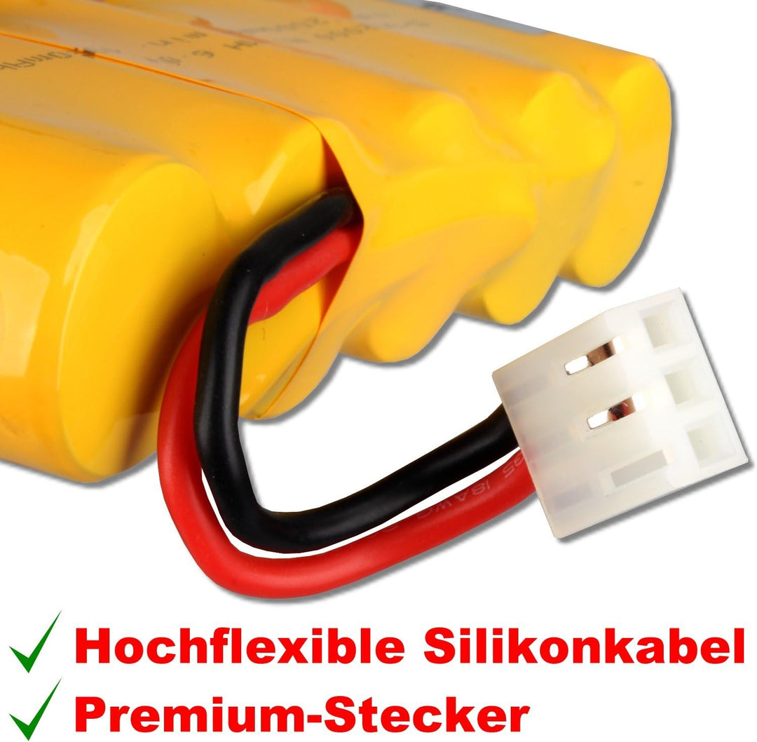 kraftmax 3X Akku für Bosch SOMFY K8 K10 K12-6V / 2000mAh NIMH - Hochleistungs- Akku mit über 42% meh