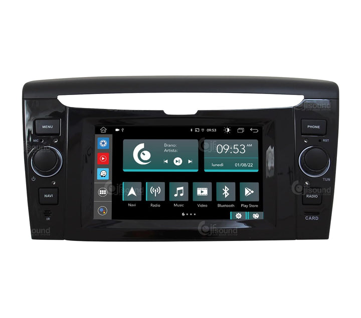 Personalisiertes Autoradio für Lancia Ypsilon serienmässig ohne Front-USB Android GPS Bluetooth WiFi