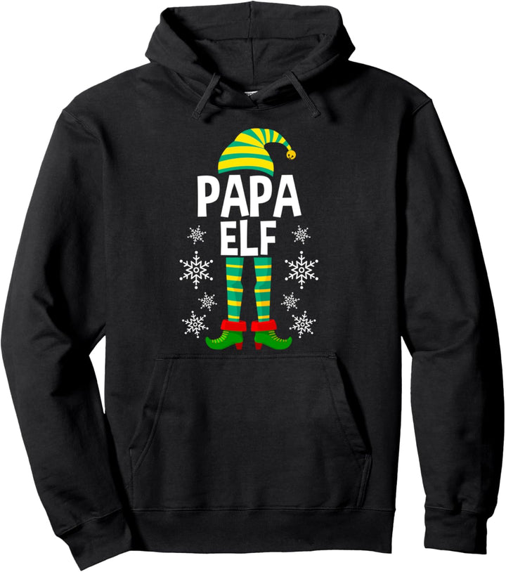 Papa Elf Elfen Vater Partnerlook Weihnachtselfen Pullover Hoodie