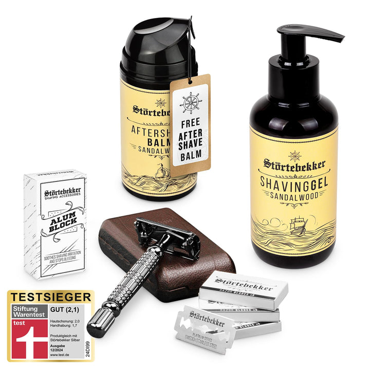 NEU: Störtebekker® Premium Rise 'N Shine Shaving Set - Rasierset für Herren - mit Rasierhobel (Schwa