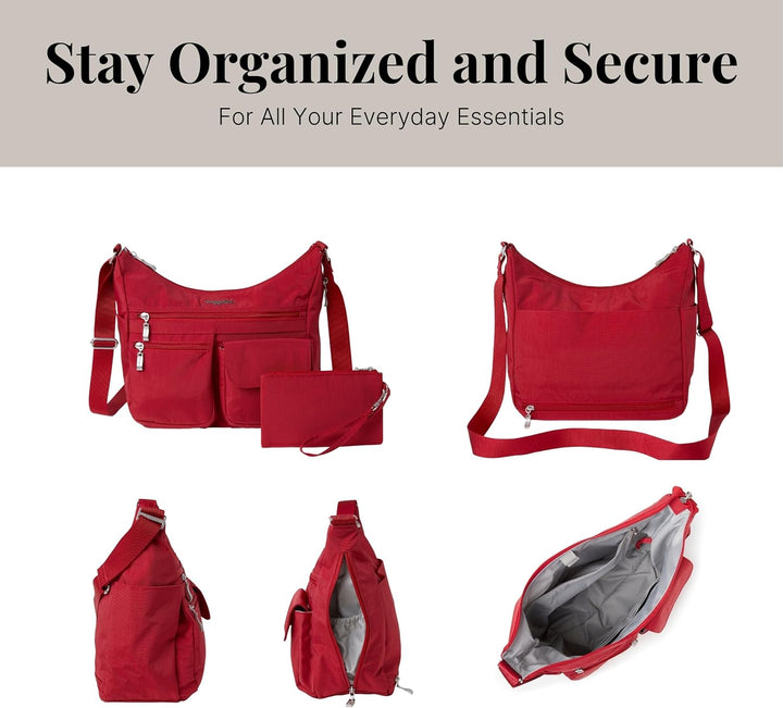 Baggallini Damen Everywhere bagg with überall Tasche mit RFID Einheitsgrösse Apfelgrün, Einheitsgrös