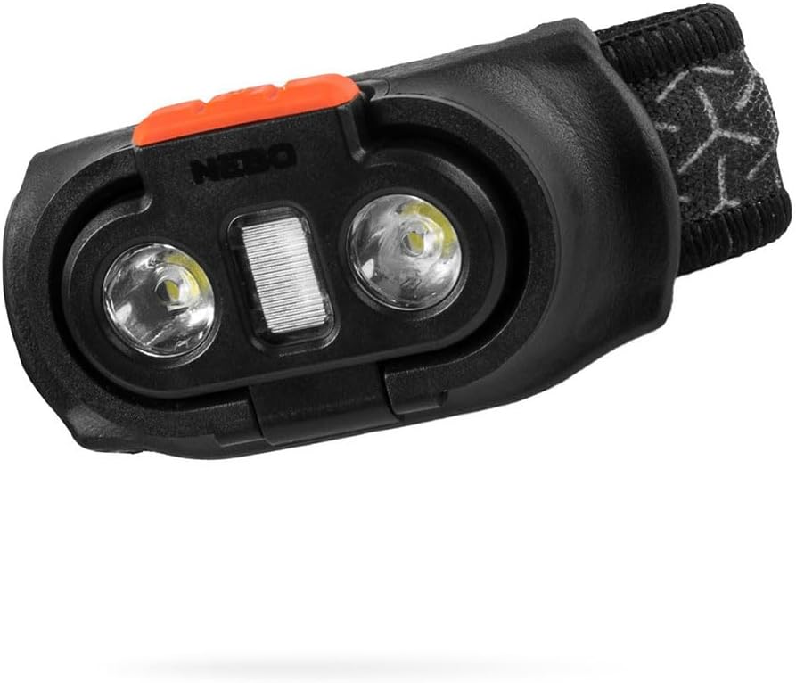 NEBO Einstein 1000 Flex Scheinwerfer | Schwarz, wiederaufladbare Stirnlampe mit Flex Power | 5 Leuch