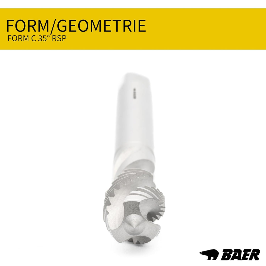 BAER Gewindeschneider Set M3 - M12: HSSE Maschinengewindebohrer Sackloch, Kernlochbohrer: M3 - M12 -