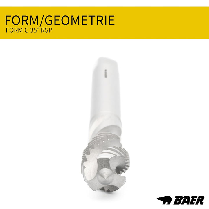 BAER Gewindeschneider Set M3 - M12: HSSE Maschinengewindebohrer Sackloch, Kernlochbohrer: M3 - M12 -
