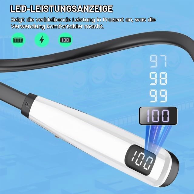 LAMA Bluetooth 5.4 Kopfhörer Sport Ohrhörer 80 Std. Spielzeit Noise Cancelling Kabellos Sportkopfhör