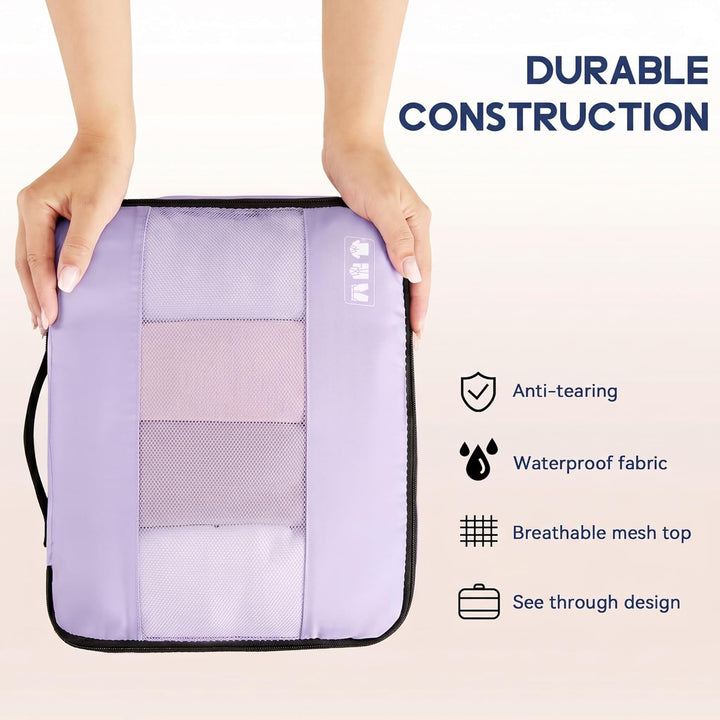 MURISE Koffer Organizer 8 Stück, Packing Cubes für Urlaub und Reisen, Packwürfel Packtaschen für Kof