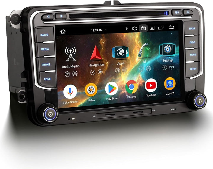 Erisin Android 14 Acht-Kern 4GB+64GB DAB+ Autoradio DVD Für VW Golf 5 Golf 6 Passat B6 Tiguan Touran