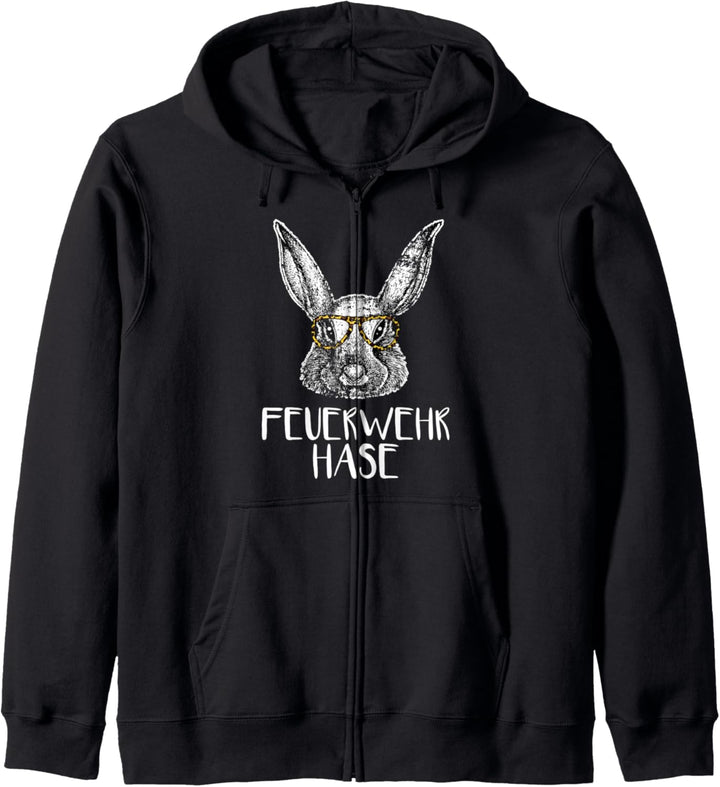 Feuerwehr Hase Ostern Osterhase Partnerlook Outfit Oster Kapuzenjacke
