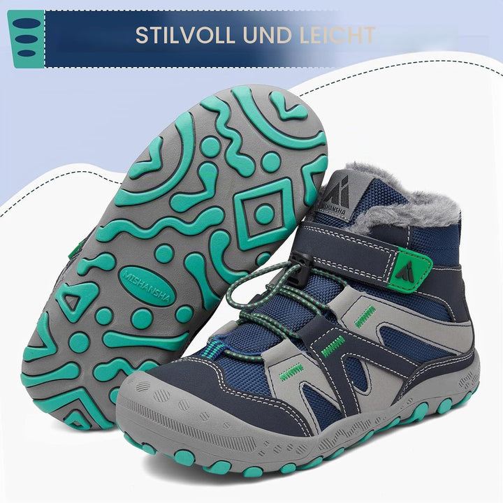Mishansha Winterschuhe Jungen Winterstiefel Mädchen Boots Kinder Warme Gefüttert Schneestiefel Outdo