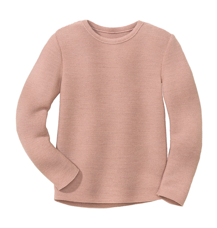 Disana Linksstrick-Pullover 110-116 Rosé, 110-116 Rosé