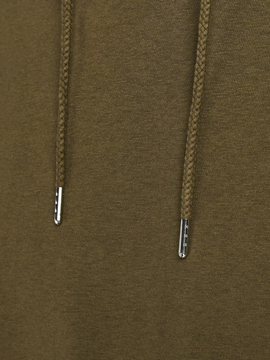 JACK & JONES Male Kapuzenpullover Logo Kapuzenpullover M Khaki, M Khaki