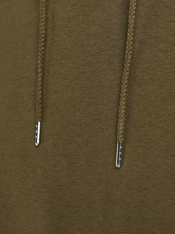 JACK & JONES Male Kapuzenpullover Logo Kapuzenpullover M Khaki, M Khaki