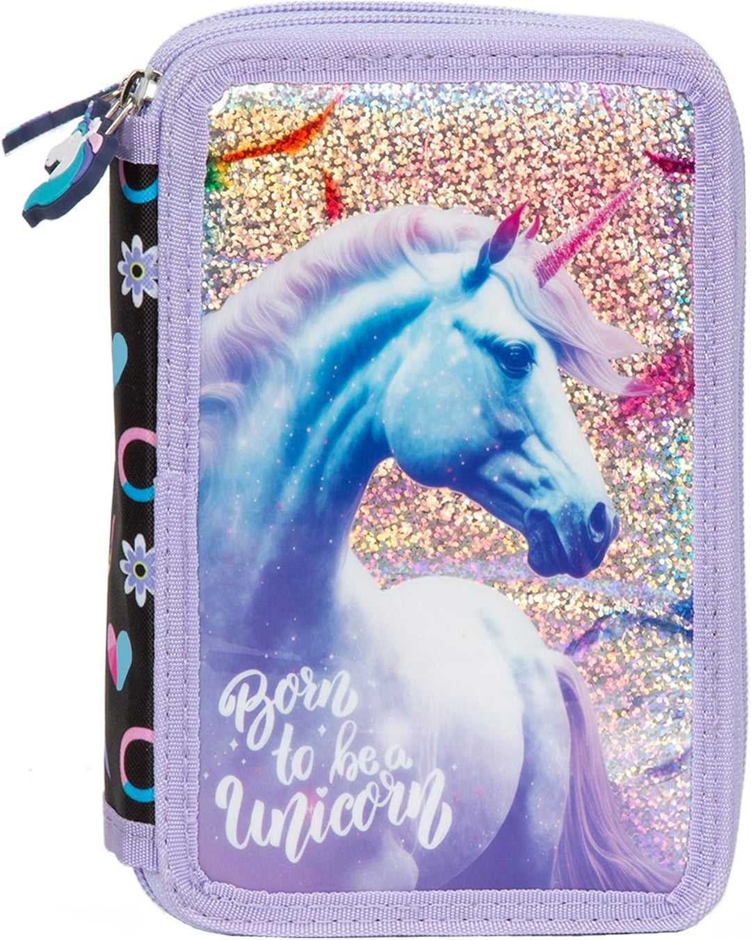 Ragusa-Trade Mädchen Kinder Pferde Einhorn Unicorn 2-Fach Federtasche Federmappe Schlamper 27 TLG. g