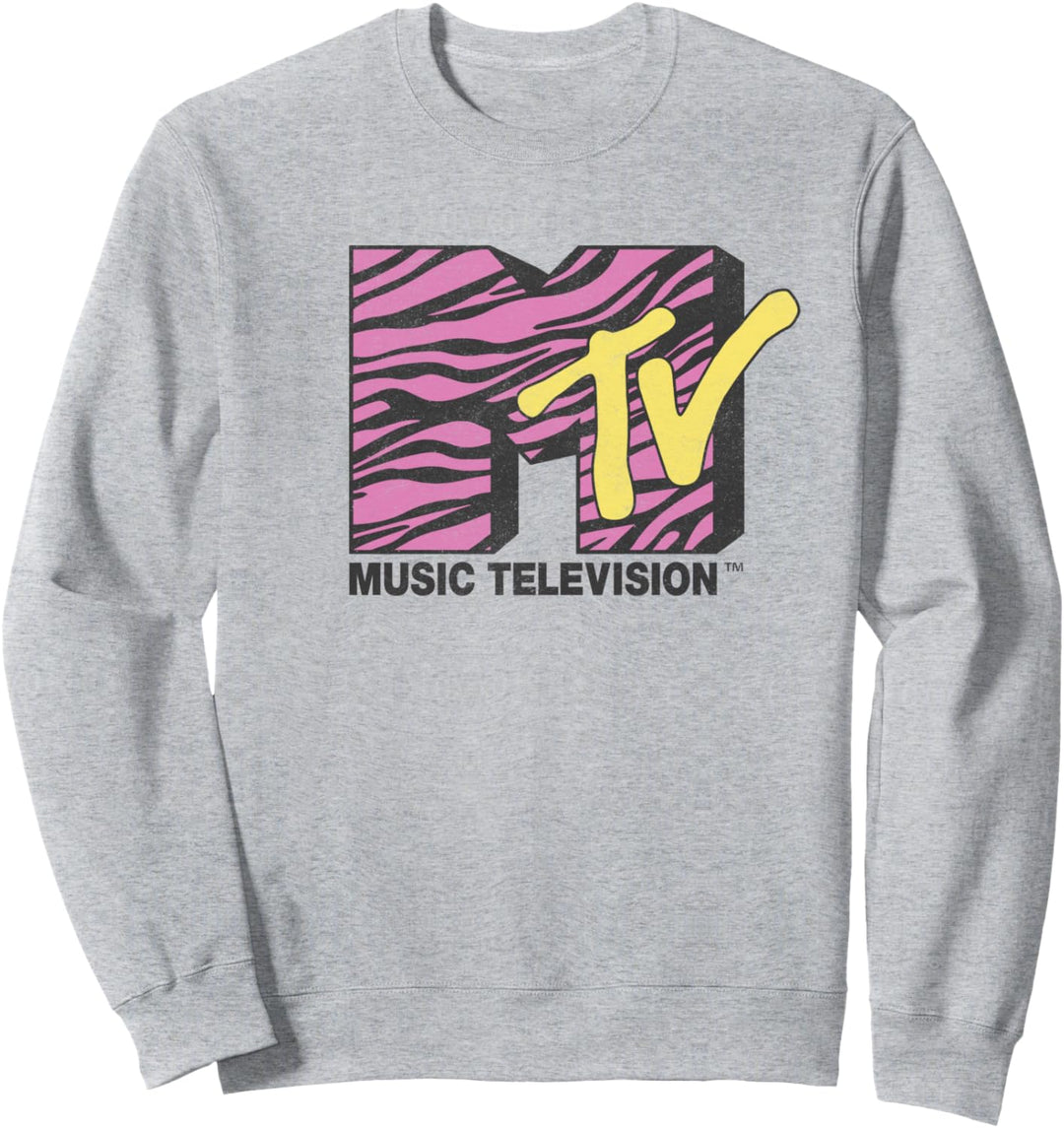 MTV Dekorierten Rosa Zebra Sweatshirt