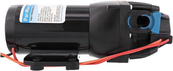 Jabsco Q402J-115S-3A, ParMax HD4-24V 4GPM 40PSI, robuste Süsswasser-Förderpumpe, schwarz