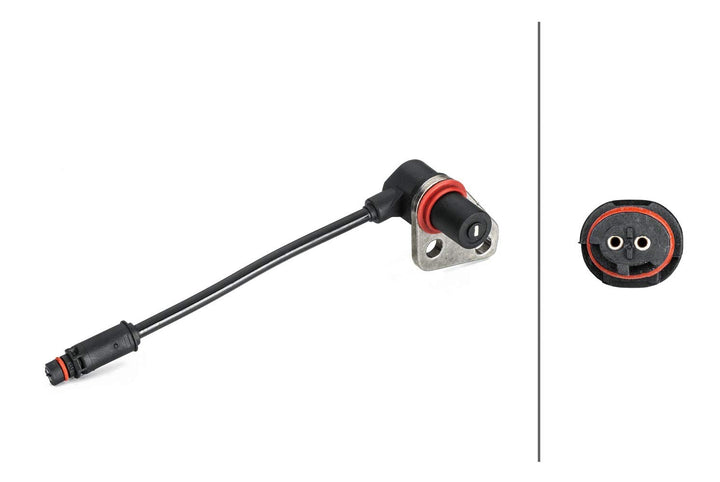 HELLA 6PU 012 806-431 Sensor, Raddrehzahl - 2-polig - Hinterachse beidseitig - Gesamtlänge: 885mm