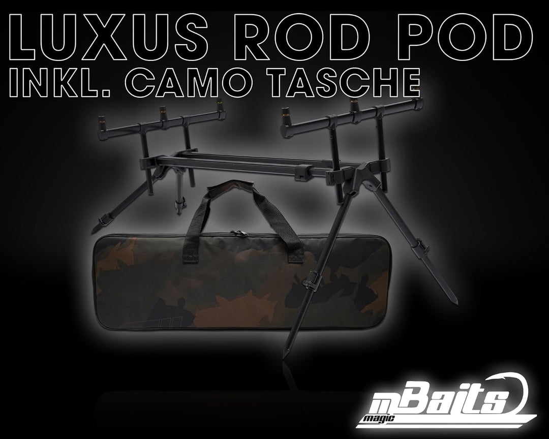 Angel-Berger Magic Baits Luxus Rod Pod Verschiedene Modelle mit Tasche, Luxus Rod Pod