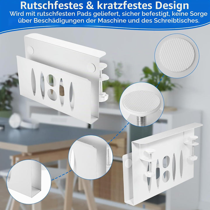 HAQIUHETO schubladen Organizer Laptop Stand Notebook ständer,Aus Stahl,kein Bohren erforderlich Zijs