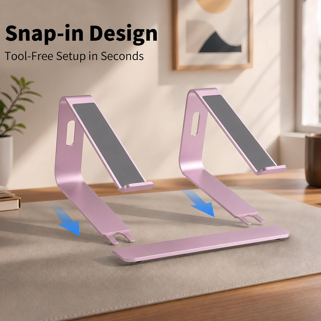Orionstar Laptop Ständer, Ergonomischer Laptop Stand für Schreibtisch, Aluminium Laptop Halterung mi