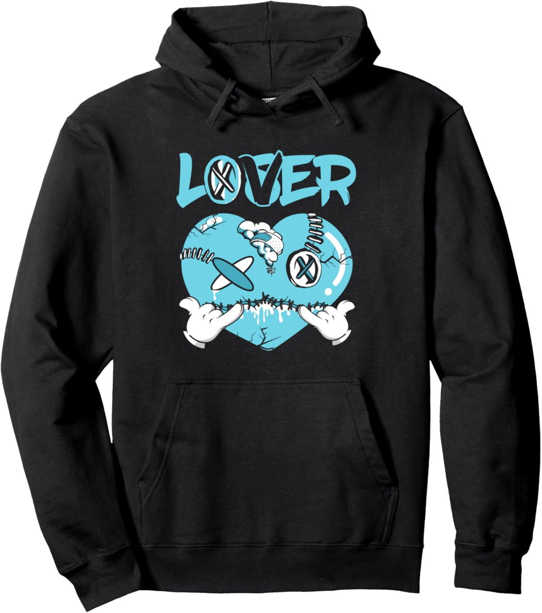 Loser Lover Drip Heart Sarcastic Creepy Scary Funny Pullover Hoodie
