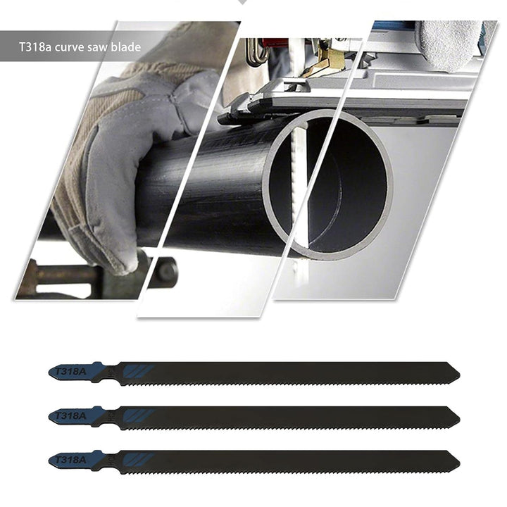 EMSea Stichsägeblätter T318A Stichsägeblatt aus Schnellarbeitsstahl, 132 mm, 10 Stück