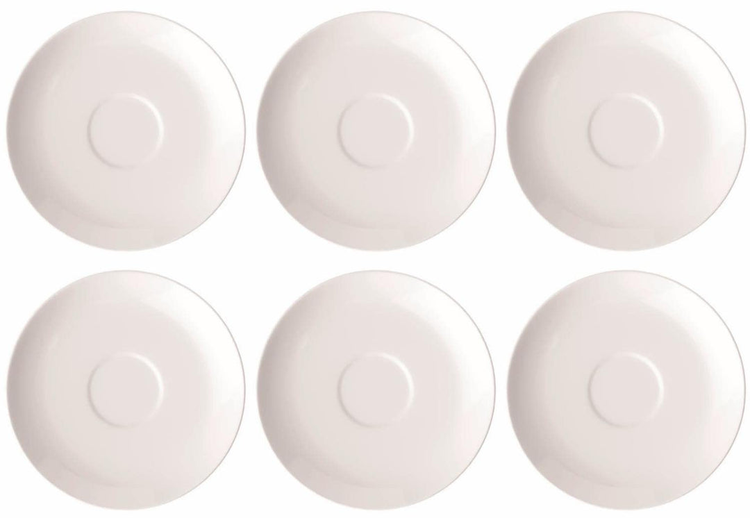 Villeroy & Boch Rose Garden Frühstücksuntertasse 6er Set weiss D.18cm